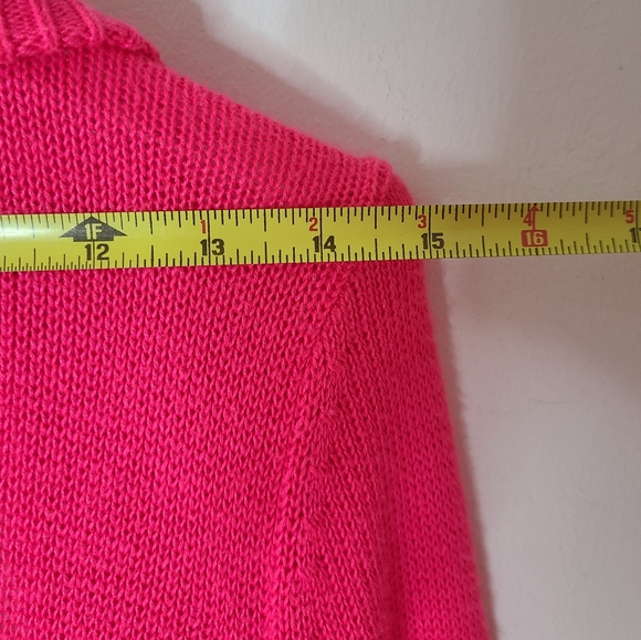 Lilly Pulitzer Amalie Open Front Knit Cardigan in Dragon Fruit Pink Sz Sm - Picture 12 of 13